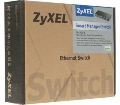 Коммутатор ZYXEL Коммутатор GS1900-8-EU0102F, управляемый