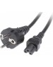 NINGBO Кабель питания IEC C5 (3-pin) - Евровилка, 1.8м, черный [ncable]