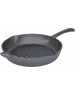 РОССИЯ 0426 Сковорода-гриль чугунная, 26 см, с литой ручкой