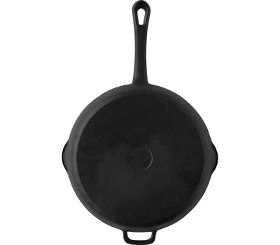 РОССИЯ 0426 Сковорода-гриль чугунная, 26 см, с литой ручкой