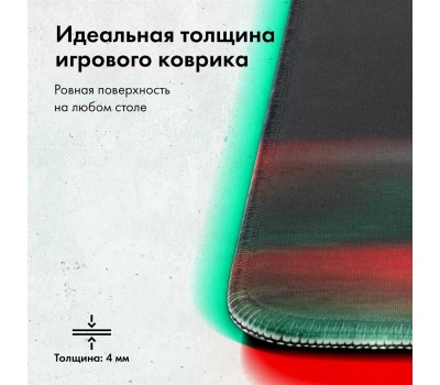 GMNG Коврик для мыши GG-PD350S (M) рисунок, нейлоновая ткань, 350х300х4мм