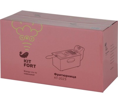 Фритюрница KITFORT Фритюрница КТ-2023, черный/серебристый