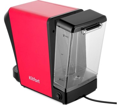 Кофеварка KITFORT Капсульная кофеварка КТ-7227, 1400Вт, цвет: красный