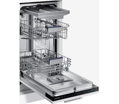 Встраиваемая посудомоечная машина SAMSUNG Встраиваемая посудомоечная машина DW50R4070BB/WT, узкая, ширина 45см, полновстраиваемая, загрузка 10 комплектов