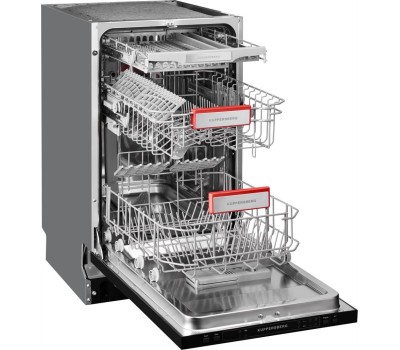 Встраиваемая посудомоечная машина KUPPERSBERG Встраиваемая посудомоечная машина GS 4557, узкая, ширина 44.8см, полновстраиваемая, загрузка 11 комплектов
