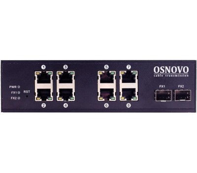 Коммутатор OSNOVO Коммутатор SW-70802/I, неуправляемый