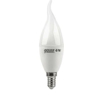 GAUSS Упаковка ламп LED E14, свеча, 6.5Вт, 10 шт. [104101107]