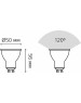 GAUSS Лампа LED GU10, рефлектор, 9Вт, 101506109, одна шт