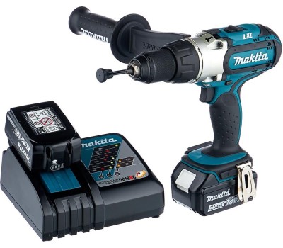 MAKITA Ударная дрель-шуруповерт DHP451RFE, 3Ач, с двумя аккумуляторами