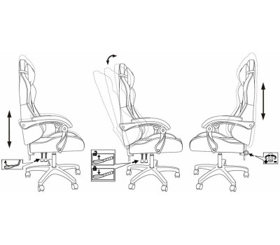 Кресло компьютерное игровое ZOMBIE Кресло игровое Void, ткань, до 120кг, черный