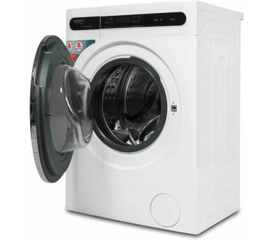 Стиральная машина KRAFT Стиральная машина TCH-HD8528SW, с фронтальной загрузкой, 8кг, 1400об/мин, с паром, инверторная