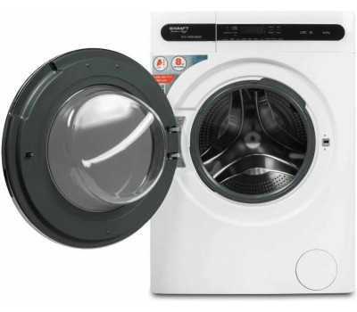 Стиральная машина KRAFT Стиральная машина TCH-HD8528SW, с фронтальной загрузкой, 8кг, 1400об/мин, с паром, инверторная