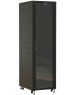 HYPERLINE Шкаф серверный TTBR-4261-DD-RAL9004 напольный, перфорированная двустворчатая передняя дверь, 42U, 600x2055x1000 мм