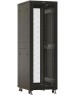 HYPERLINE Шкаф серверный TTBR-4261-DD-RAL9004 напольный, перфорированная двустворчатая передняя дверь, 42U, 600x2055x1000 мм