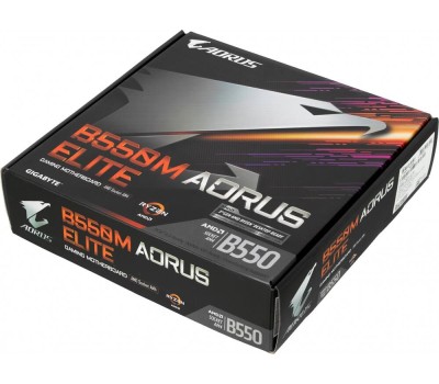 GIGABYTE Материнская плата B550M AORUS ELITE AX, Socket AM4, AMD B550, mATX, Ret