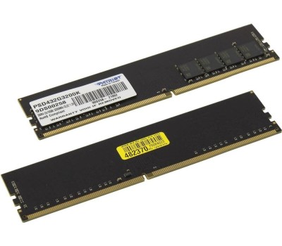 Оперативная память PATRIOT Оперативная память Signature Line PSD432G3200K DDR4 - 2x 16ГБ 3200МГц, DIMM, Ret