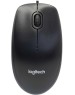 LOGITECH Мышь проводная M100r, оптическая, USB, 1000dpi, черный [910-006766]