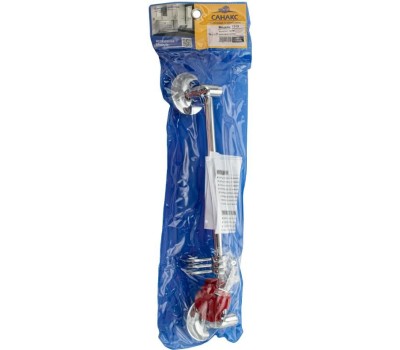 САНАКС - Вешалка с тремя крючками, прямая, с универсальным крепежом (самоклейка или дюбель-шуруп) 1113