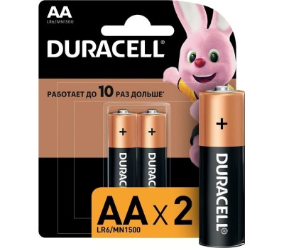 Элементы питания DURACELL LR6-2BL BASIC (40)