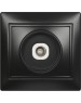 Розетка SMARTBUY (SBE-01b-S1-TV) Венера, 1-местная, черный