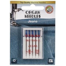 Аксессуар для шв/маш. ORGAN Иглы джинсовые 5/90-100 Blister (упаковка 5 игл)