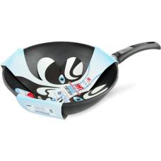 Сковорода НЕВА МЕТАЛЛ ПОСУДА 3130W а/пр литая Вок 30см съемн/руч Титан