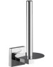 Аксессуары для ванной комнаты GFMARK 84008 Держатель для туалетной бумаги и бумажного полотенца, на квадратном основании, ВЕРТИКАЛЬНЫЙ, цвет ХРОМ