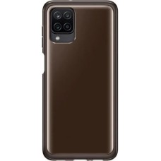 SAMSUNG Чехол (клип-кейс) Soft Clear Cover, для Galaxy A12, черный [ef-qa125tbegru]