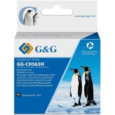 Картридж G&G Картридж GG-CH563H, черный / GG-CH563H