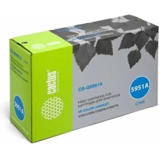 Картридж CACTUS Картридж CS-Q5951A, Q5951A, голубой / CS-Q5951A