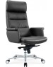 Кресло компьютерное CACTUS Кресло руководителя CS-LBK-AMSTERDAM, кожа, до 120кг, черный