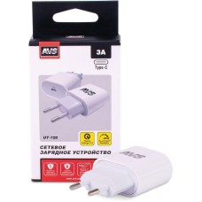 Сетевое зарядное устройство AVS Сетевое ЗУ UC-720, 1 PD Type-C, 3.0 А, 20 Вт (A85227S)