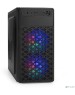 Exegate EX296979RUS Корпус Minitower ExeGate mEVO-7803 (mATX, без БП, 2*USB+1*USB3.0, HD аудио, черный, 2 вент. 12см с RGB подсветкой)