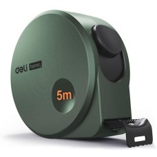 Рулетка DELI Рулетка Home Series Green HT8519L 5м х 19мм, эксклюзивный дизайн, корпус - высококачественный софттач пластик