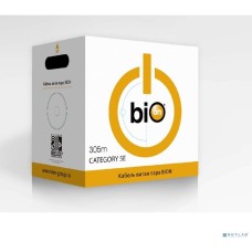 BION CABLE Кабель витая пара Bion BCL-F5451-301 F/UTP, кат.5e, 4x2x0,51мм AWG 24, CCA, одножильный, PE, для внешней прокладки, 305м, черный