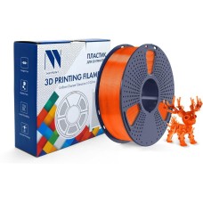 NV PRINT Филамент NVPRINT PLA+ Transparent Orange для 3D печати диаметр 1.75мм длина 330 метров масса 1 кг