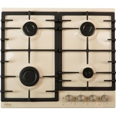 OASIS Газовая варочная панель P-MIRP, 4 конфорки, эмалированная сталь, бежевый