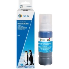 Чернила G&G Чернила GG-C13T06C24A №112 голубой пигментный70мл для Epson L6550/6570/11160/15150/15160