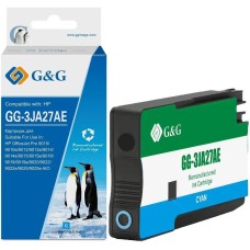 Картридж струйный G&G Картридж струйный GG-3JA27AE 963XL голубой (25.8мл) для HP OfficeJet Pro 9010/9010e/9012/9012e/9014/9014e/9015/9015e/9016/9019/9019e/9020/9022/9022e/9025/9025e AIO с чипом