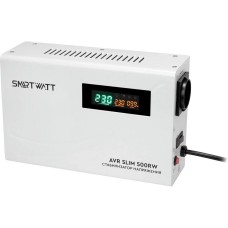 SMARTWATT Стабилизатор напряжения AVR Slim 500RW 500ВА белый