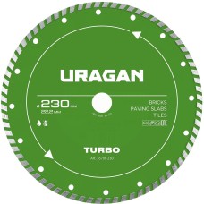 URAGAN TURBO 230 мм, диск алмазный отрезной сегментированный (36706-230)