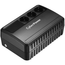 CYBERPOWER Источник бесперебойного питания (ИБП) BU725E, Line-Interactive,725VA/390W, 3 Schuko розетки, Black, 0.15х0.15х0.2м., 5кг