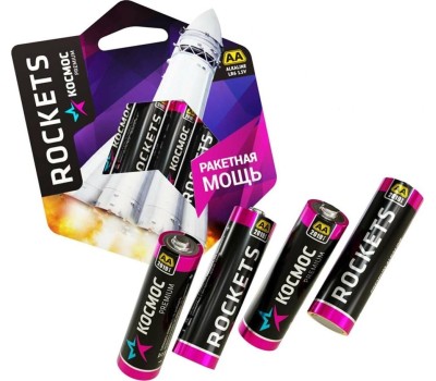 Элементы питания КОСМОС KOSLR6ROCKETS4BL