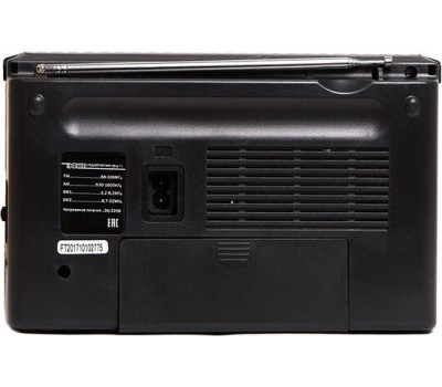 Радиоприемник ЭФИР 12 FM 64-108МГц, бат. 2*R20, 220V
