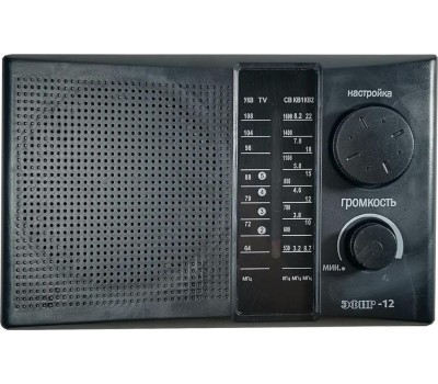 Радиоприемник ЭФИР 12 FM 64-108МГц, бат. 2*R20, 220V