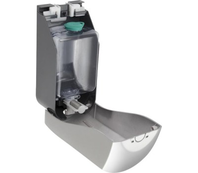 Дозатор для жидкого мыла GFMARK 620 Дозатор жидкого МЫЛА, универсальный, пластиковый, СЕРЫЙ, большой, с глазком-капля, 1000 м