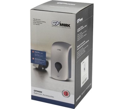 Дозатор д/жидкого мыла GFMARK 6393 Дозатор Сенсорный, для жидкого мыла, пластик АБС, Белый, большой, с глазком-капля, 1000 мл, ДхГхВ(145х140х280)мм