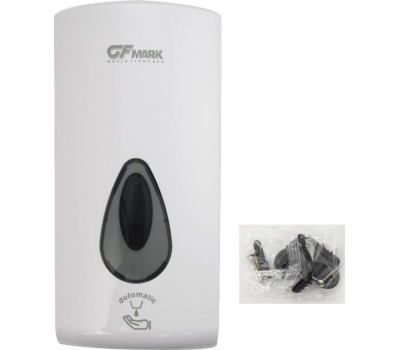 Дозатор д/жидкого мыла GFMARK 6393 Дозатор Сенсорный, для жидкого мыла, пластик АБС, Белый, большой, с глазком-капля, 1000 мл, ДхГхВ(145х140х280)мм