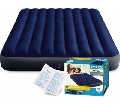 Матрас надувной INTEX Матрас надувной CLASSIC DOWNY AIRBED 152x203x25 см . Арт.64759