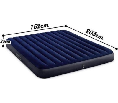 Матрас надувной INTEX Матрас надувной CLASSIC DOWNY AIRBED 152x203x25 см . Арт.64759
